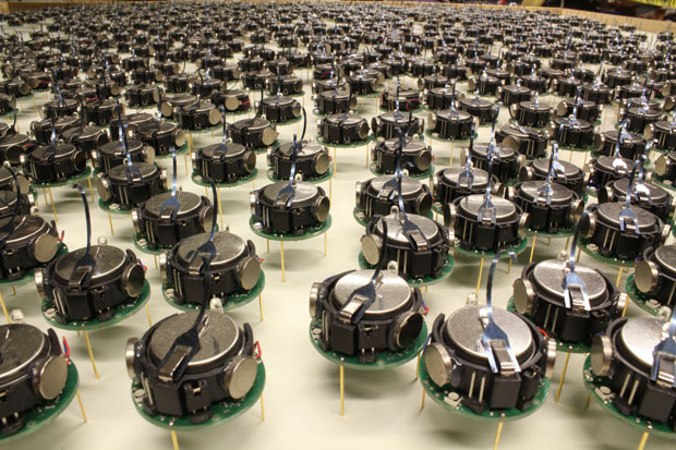 A Thousand Kilobots Self-Assemble Into Complex Shapes